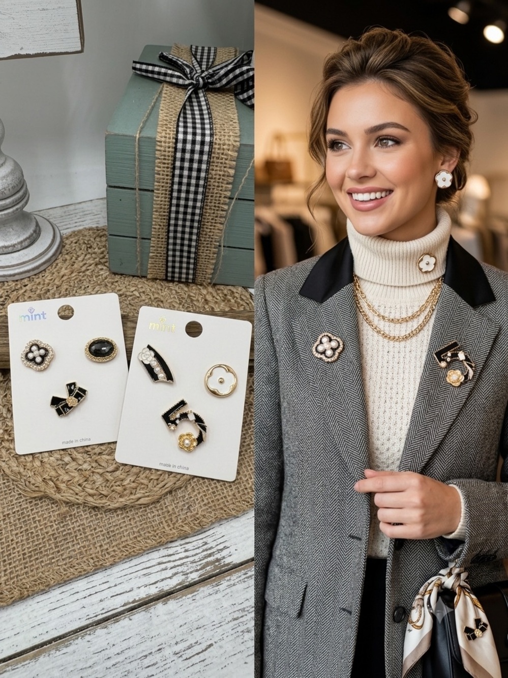 Boutique Fashion 3-pc Brooch Sets - Pick One Set
